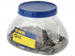 Irwin PZ2 Pozi Screwdriver Bits Pack of 250 Sweetie Jar  - 10504383