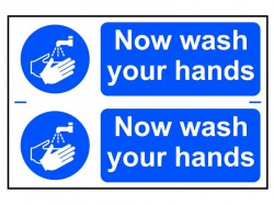 Scan Now Wash Your Hands - PVC 300 x 200mm Signage