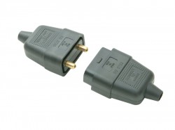 SMJ RC2PBC Inline 10 Amp 2 Pin Connector Black Plug & Socket