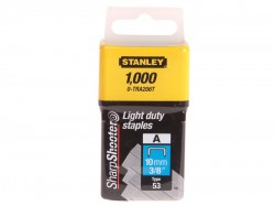 Stanley Pack of 1000 0-TRA206T Light-Duty A Gauge 10mm Staples