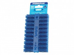 Rawlplug Blue UNO Plugs 8mm x 32mm - Pack of 80