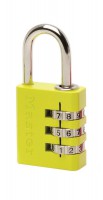 Master Lock 30mm Combination Padlock Solid Aluminium Yellow Padlock