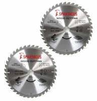 Spartacus 254 x 40T x 30mm Wood Cutting Circular Saw Blade Pack of 2