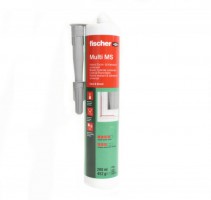 Fischer 503318 Grey Construction Adhesive Sealant Multi MS Grey 290ml - FS503318