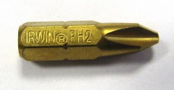 Irwin PH2 x 25mm Titanium Coated Screwdriver Bit - LOOSE