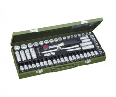 Proxxon 23112 65-piece Super Compact Socket Set with 3/8\" Ratchet