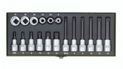 Proxxon 23296 Specialist Socket Set for Spline Screws (18-piece) NO 23 296