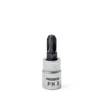 Proxxon 23732 33mm Philips Screwdriver Bit PH3 with 1/4\" Socket
