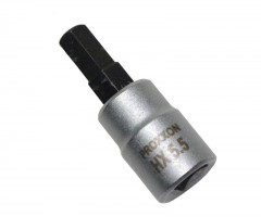 Proxxon 23748 33mm Long HX 5.5mm 1/4\" Allen Socket Bits