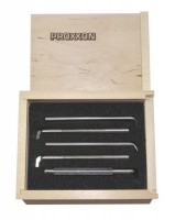 Proxxon 24520 HSS tool set for female threads, for undercutting and recess cutting (6-piece)