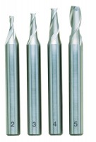 Proxxon 24610 Milling cutter set, DIN 327, HSS 2 - 3 - 4 - 5 mm (4-piece) NO 24 610