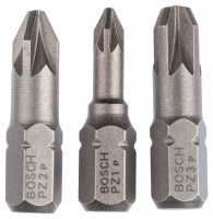 Bosch Screwdriver Bit 3 set 25mm Pz 