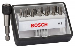 Bosch 12+1piece Robust Line screwdriver bit set M, Extra Hard version 25 mm, 12+1piece