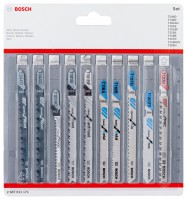 Bosch Jigsaw blade Set 10 pcs All in One