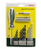 Bosch 27piece drill and screwdriver bit set
