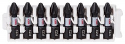 Bosch Impact Screwdriver Bit Insert Pack 25mm, 8xPZ2 Pick & Clic