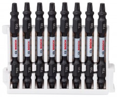 Bosch Impact Double Ended Bit Pack 65mm, 8xT20 Pick & Clic
