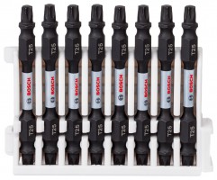Bosch Impact Double Ended Bit Pack 65mm, 8xT25 Pick & Clic