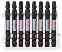 Bosch Impact Double Ended Bit Pack 65mm, 8xT30 Pick & Clic
