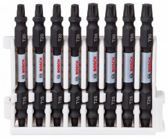 Bosch Impact Double Ended Bit Pack 65mm, 4xT15T20, 4xT25T30 Pick & Clic