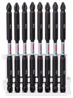 Bosch Impact Double Ended Bit Pack 110mm, 4xPH2, 4xPZ2 Pick & Clic