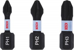 Bosch Impact Control Set PH1/2/3, 25mm, 3pc