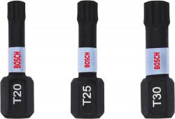 Bosch Impact Control Set T20/25/30, 25mm, 3pc