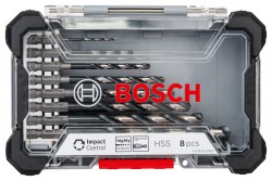 Bosch Case M  Metal Drill bit Set, 8pcs (2mm, 3mm, 4mm, 5mm, 6mm, 7mm, 8mm, 10mm)