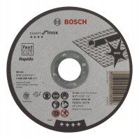 Bosch Expert for Inox  Rapido straight cutting disc AS 60 T INOX BF, 125 mm, 1,0 mm