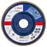 Bosch X431 flap disc, Standard for Metal 115 mm, 22.23 mm, G60