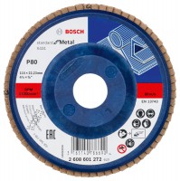 Bosch X431 flap disc, Standard for Metal 115 mm, 22.23 mm, G80