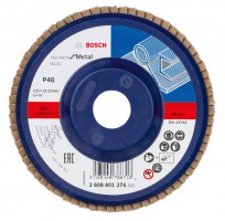 Bosch X431 flap disc, Standard for Metal 125 mm, 22.23 mm, G40