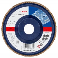 Bosch X431 flap disc, Standard for Metal 125 mm, 22.23 mm, G120