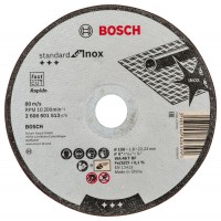 Bosch Standard for Inox straight cutting disc WA 46 T BF, 150 mm, 22,23 mm, 1,6 mm