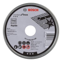 Bosch Standard for Inox  Rapido straight cutting disc WA 60 T BF, 115 mm, 22,23 mm, 1,0 mm x 10