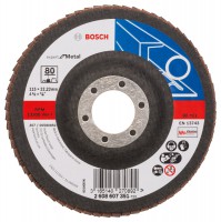 Bosch Flap disc X551, Expert for Metal D= 115 mm; G= 80, angled
