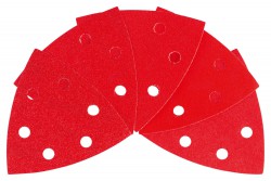 Bosch OMT 10pc Set Mixed Sanding Sheets, Red Wood