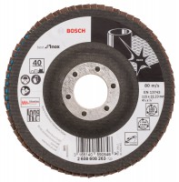 Bosch Flap disc X581, Best for Inox 115 mm, 22.23 mm, G40