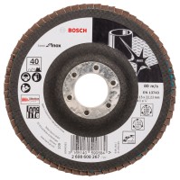 Bosch Flap disc X581, Best for Inox 115 mm, 22.23 mm, G40