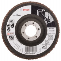 Bosch Flap disc X581, Best for Inox 115 mm, 22.23 mm, G60