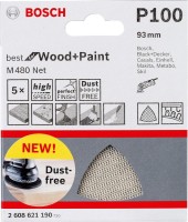 Bosch 2608621190 M480 Sanding Sheet, Beige, 93 mm