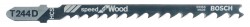 Bosch Jigsaw blade T 244 D Speed for Wood