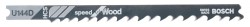 Bosch Jigsaw blade U 144 D Speed for Wood