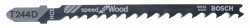 Bosch Jigsaw blade T 244 D Speed for Wood