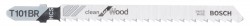 Bosch Jigsaw blade T 101 BR Clean for Wood