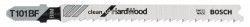Bosch Jigsaw blade T 101 BF Clean for Hard Wood