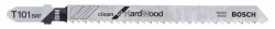 Bosch Jigsaw blade T 101 BRF Clean for Hard Wood