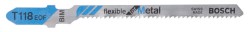 Bosch Jigsaw blade T 118 EOF Flexible for Metal