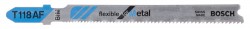 Bosch Jigsaw blade T 118 AF Flexible for Metal