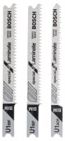 Bosch 3piece jigsaw blade set U 1 BIF (2x); U 1 AOF